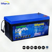 Batería de ciclo profundo LiFePO4 para montacargas, 24V 300Ah, para centro de distribución, resistente a golpes, CE FCC RoHS, OEM ODM, de fábrica