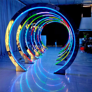 ซุ้มแต่งงานสแตนเลส FURUN รุ่น Silver Running Lantern ขนาดสั่งทำได้ ทนทาน ผลิตด้วยมือ อุปกรณ์จัดงานปาร์ตี้ ฉากหลังพิธี - Product Image 3