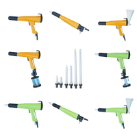 Pistolet de pulvérisation électrostatique pour revêtement en poudre, corps en plastique