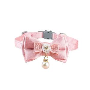 <span class=keywords><strong>Collar</strong></span> de lazo de encaje rosa para mascotas de alta calidad, <span class=keywords><strong>Collar</strong></span> desmontable para gatos, accesorio para productos para mascotas - Product Image 6