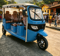 Tricycle électrique spacieux conforme CEE avec contrôleur 48 tubes et pneus à vide pour le transport de passagers dans les parcs et les sites touristiques