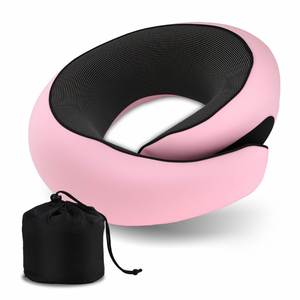 Custom Logo Support for Airplane Adjustable <b>Memory</b> <b>Foam</b> Travel Wrap Pillow Neck - Product Image 4