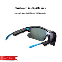 Lunettes Intelligentes Audio Sans Fil pour Lunettes de Soleil Polarisées Anti-Lumière Bleue avec Sangle Réglable Monture TR90 pour le Sport et le Cyclisme