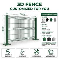 Panel de Cerca Curvo 3D Decorativo para el Hogar, Personalizado, Cerca Metálica para Jardín Exterior