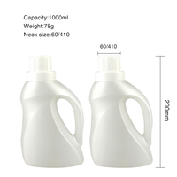 Détergent à lessive liquide biodégradable en bouteille plastique de 1000 ml, fabrication, vente en gros