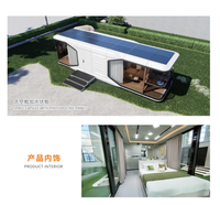 Capsule spatiale préfabriquée de luxe moderne épaissie avec système intelligent pour usage hôtelier et maison conteneur habitable – Vente en gros