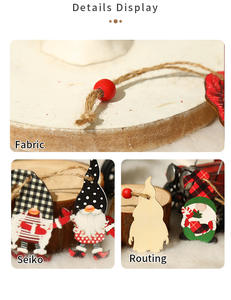 <span class=keywords><strong>2022</strong></span> Navidad arbre <span class=keywords><strong>de</strong></span> noël gnomes 9 pièces nouvel an 2023 pendentifs en bois ornements maison <span class=keywords><strong>Noel</strong></span> déco décorations <span class=keywords><strong>de</strong></span> noël nouvel an - Product Image 3