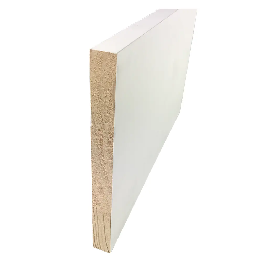 Gesso beyaz döşeme MDF LVL çam duvar dekoratif taban tahtası