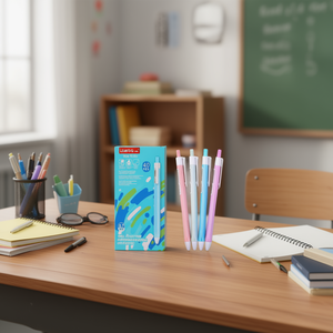 Weibo Medium Oil Pen 0.7mm Smooth Writing School Office Supplies - Product Image 2