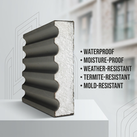 Moulures murales extérieures en EPS sur mesure, corniche décorative légère en polystyrène pour la décoration des façades de maisons et d'hôtels