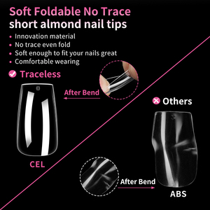 Nhà Sản Xuất Cung Cấp Trực Tiếp Tất Cả Các Loại Móng Tay Giả Traceless Quan Tài Stiletto Vuông Hạnh Nhân Nail Rõ Ràng Mềm Gel Nail Mẹo - Product Image 2