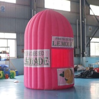 Stand de concession de limonade en PVC, équipement de tente de boisson, stand de bar gonflable