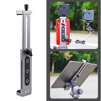 Support de tablette tout métal XILETU XJ-15, support universel pour téléphone portable de bureau, clip fixe pour diffusion en direct, plage de 125 à 225 mm