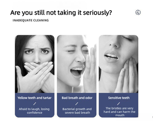 แปรงสี<span class=keywords><strong>ฟัน</strong></span>ไฟฟ้าโซนิคความถี่สูงพร้อมแบตเตอรี่ใช้งานได้ยาวนานและโหมดการทำความสะอาดหลากหลายเพื่อรอยยิ้มที่สดใสอย่างมั่นใจ - Product Image 2