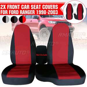 2 housses de siège avant 60/40 à dossier haut pour Ford Ranger, sans housse d'accoudoir, 1998-2003 - Product Image 1