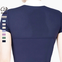 Dongguan QINGDA GARMENTS OEM ODM Personnalisé Compétition Laser Perforé Équitation Chemise Sous-vêtement d'Entraînement Femme Vêtements d'Équitation