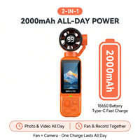 Caméra de poche stabilisée avec ventilateur 1080P, stabilisateur portable à cardan, caméra de voyage, caméra Vlog pour créateurs, extérieur