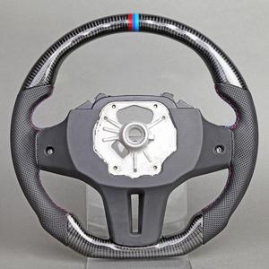 BMW GM Lenkrad aus Kohlefaser und Leder, Sport Premium D-Form mit Verbessertem Griff, Maßgefertigtes Upgrade-Ersatzteil für die Meisten Modelle - Product Image 3
