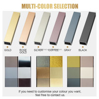 Étagère murale flottante éclairée par LED Moderne Minimaliste Luxe Modulaire Personnalisé Métal Aluminium Avec Lumière pour Salon Chambre à coucher