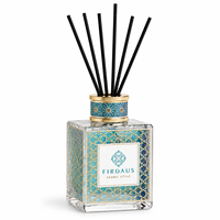 Diffuseur de parfum en verre de style arabe Firdaus, bouteille décorative à motifs dorés, contenant d'arôme pour la décoration de la maison de luxe