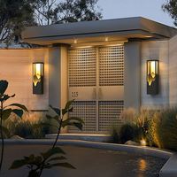 Lampe murale extérieure pour jardin, allée, cour, couloir, en acier inoxydable, décorative, avec LED, étanche IP65