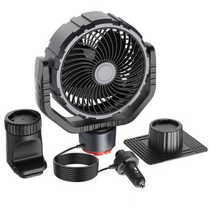 Big Size 7 Inches <b>Car</b> Fan Truck Fan Adjustable Stepless Wind Speed Suitable for 12V 24V Vehicle Brushless <b>Clip</b> Fan - Product Image 1