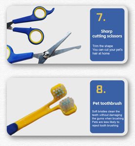 كلب 8 في 1 مع مقص الكلب وعاء فرشاة أسنان - Product Image 5