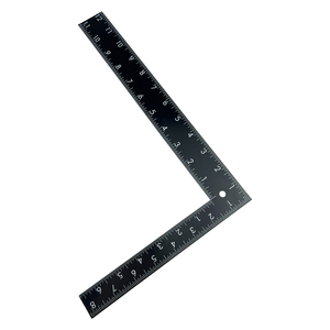 Règle carrée en acier 200x300, type L, revêtement oxyde noir, mesure d'angle à 90 degrés pour le travail du bois, la construction et le marquage - Product Image 6