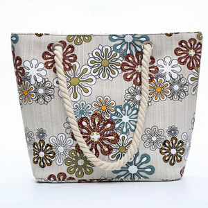 Corda di cotone Extra Grande Capacità di Viaggio del Commercio All'ingrosso Borse Da Spiaggia - Product Image 6