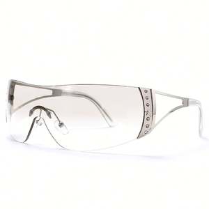 Gafas de Sol de Lujo para Mujer, Modelo Envolvente sin Montura, Lentes de Una Sola Pieza, Tamaño Grande, Venta al Por Mayor 2022 - Product Image 5