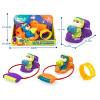 Venta caliente temporada verano fiesta piscina al aire libre juego de agua juguete estilo de dibujos animados muñequera Super Soaker agua pulverizada juguete pistola de agua