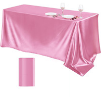 Nappe Rectangulaire en Satin Tissé 54x108 Pouces Brillante et Soyeuse pour Mariages, Fêtes, Banquets, Événements – Lavable, Jetable, Anti-Huile, Imperméable