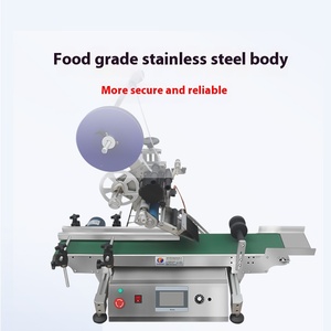 CH-150T mô hình hoàn toàn tự động thực phẩm bao bì nhựa máy dán nhãn Máy tính để bàn nhỏ Máy dán nhãn phẳng - Product Image 5