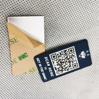 Autocollant adhésif personnalisé en aluminium gravé au laser, étiquette de code à barres en métal avec numéro de série différentiel durable