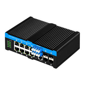 Switch Gerenciável L2/L3 de 12 Portas 10G com Poe+ e Bypass Óptico, 4*10G SFP + 8 RJ45, Switch Ethernet para Montagem em Trilho DIN - Product Image 4
