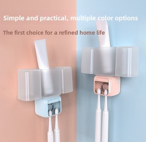 Smart UVC Toothbrush Sanitizer Auto Drying <b>Timer</b> Night <b>Light</b> USB-C Rechargeable Toothbrush Holder for Home Bathroom - Product Image 2