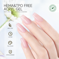 RONIKI Fournitures pour Ongles Professionnelles Hema Tpo Gratuit Vernis Acrylique Clair Poly Gel et Private Label Glitter Acryl Gel Extension d'Ongles