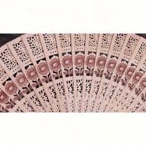 Hot Selling Wholesale Personalized Wedding Favors Guests Custom Souvenir Sandalwood <b>Hand</b> <b>Fan</b> - Product Image 3