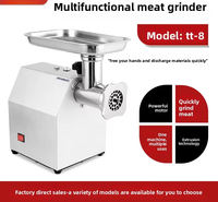 Broyeur à viande électrique en acier inoxydable commercial, machine à hacher la viande industrielle pour restaurant, boucherie, fabricant de saucisses