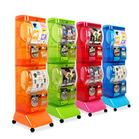 Distributeur automatique de capsules amélioré, mécanisme de distributeur automatique de bonbons à jetons Euro/