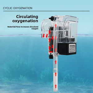 Réservoir de poissons 32L en verre rectangulaire moderne et écologique avec filtre éponge mural silencieux pour aquariums de salon - Product Image 5