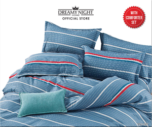 Juego de edredón Fenzoni Modern Queen 710TC de microfibra transpirable ultrasuave 35cm sábana bajera profunda incluye fundas de almohada de edredón - Product Image 1