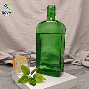 Botella de Vidrio Transparente Redonda de 700 ml <span class=keywords><strong>para</strong></span> Cerveza, en Colores Verde, Negro, Marrón y Azul, Personalizable al por Mayor - Product Image 1