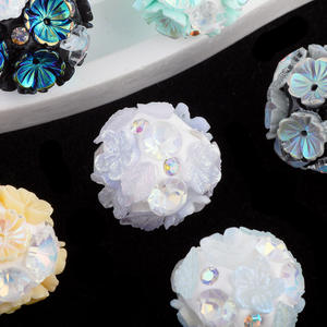 2025 Offre Spéciale fleur de Lotus perles acryliques couleurs mélangées 20mm perles en plastique pour créatif bricolage stylo fabrication de bijoux-pour Bracelet - Product Image 3