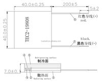 Refroidisseur thermoélectrique TEC2-19808, climatiseur d'air personnalisé TE, refroidissement par eau, module Peltier TEC 19808 12v 24v