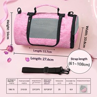 Sac de transport pliable en forme d'écureuil pour hamster, en tissu maillé respirant, avec fermeture coulissante horizontale