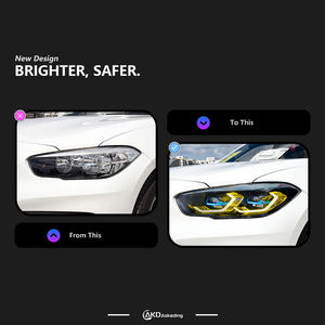 <span class=keywords><strong>Faro</strong></span> Anteriore per <span class=keywords><strong>BMW</strong></span> <span class=keywords><strong>F20</strong></span> 2015-2018 F21 116i 118i 120i, Design con Lente a Proiezione LED, Luce Diurna e Indicatore di Direzione - Product Image 2