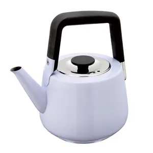 不锈钢水壶1升彩色涂层吹口哨水壶炉灶和电磁炉用茶壶