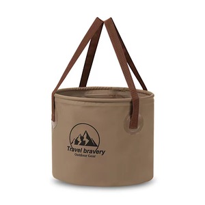 Camping en plein air seau pliant multifonctionnel grande capacité Portable seau de pêche stockage télescopique voiture sac de stockage d'eau - Product Image 2