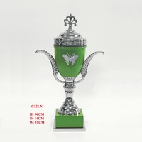Trophée de récompense personnalisé haut de gamme en métal gravé or et argent, durable, de la marque Phoenix, pour le golf, le football et autres sports